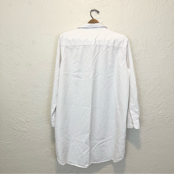 Frank & Eileen Mary Dress Shirtdress White Large L - Picture 9 of 11